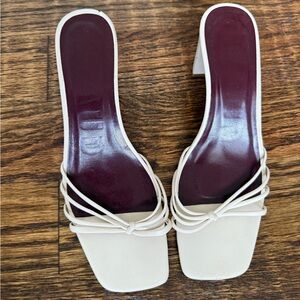 STAUD Pippa heels in the cream